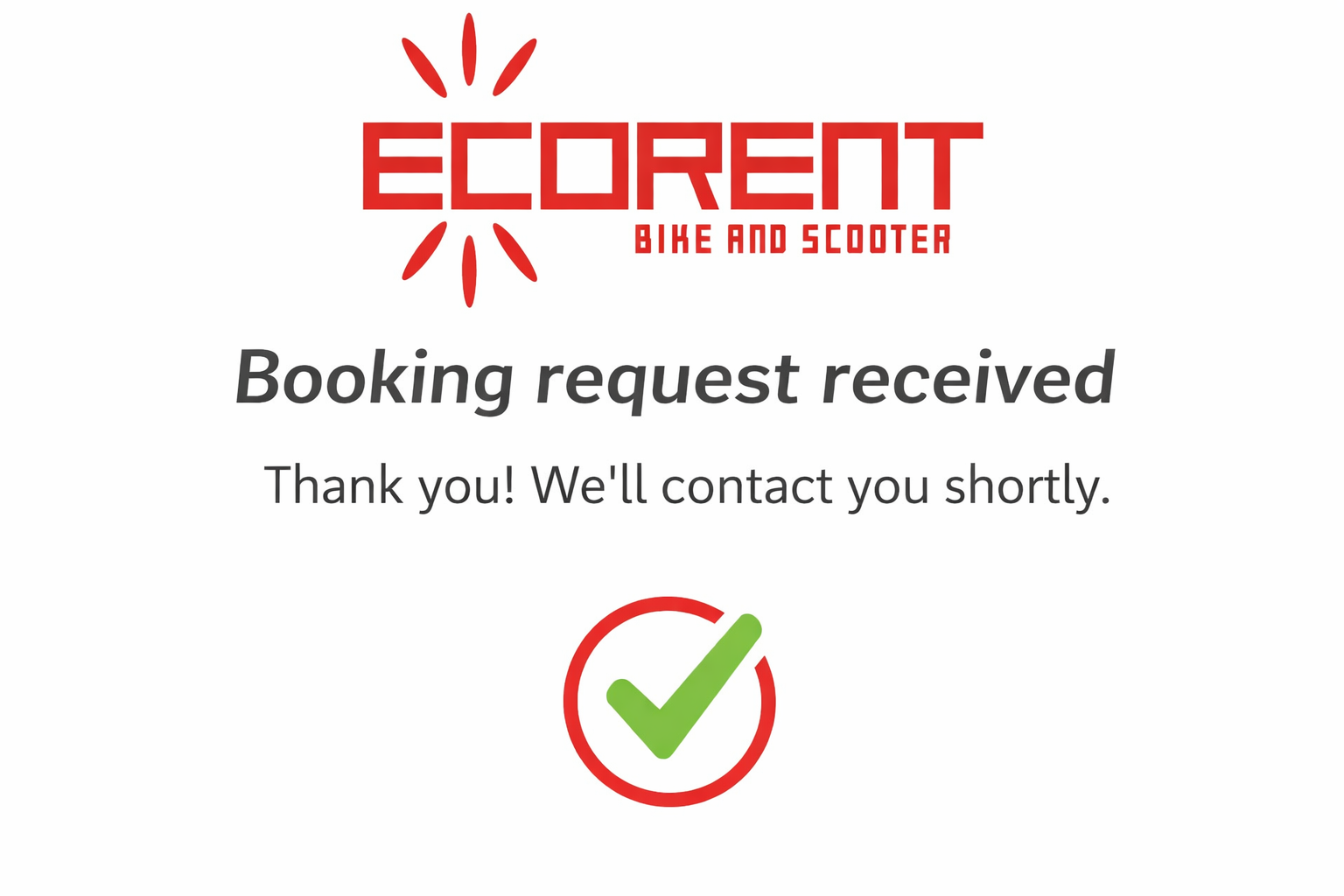 booking request received