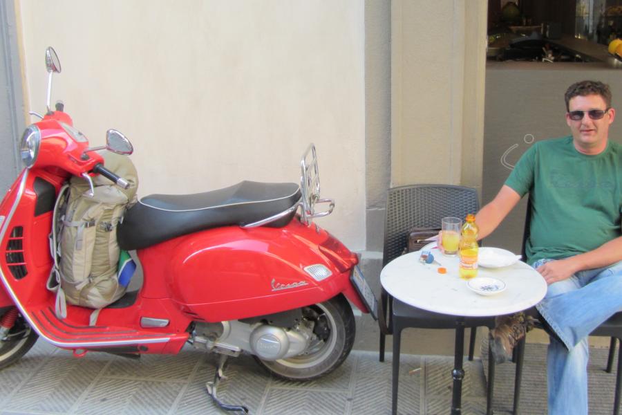 Mr.&Ms. Prinsloo in un momento di relax durante il loro viaggio in Toscana